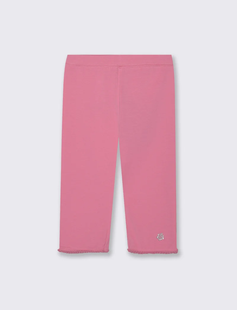 Leggings tre quarti in cotone elasticizzato - Rosa big bubble