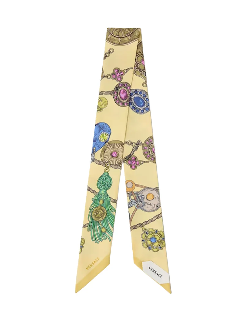 Foulard Bandeau con Stampa Gioiello