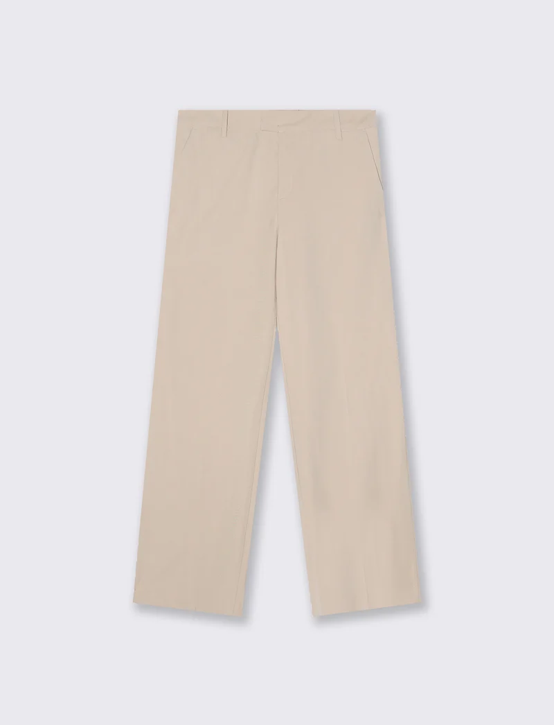 Pantalone Dritto Elegante - Beige grano