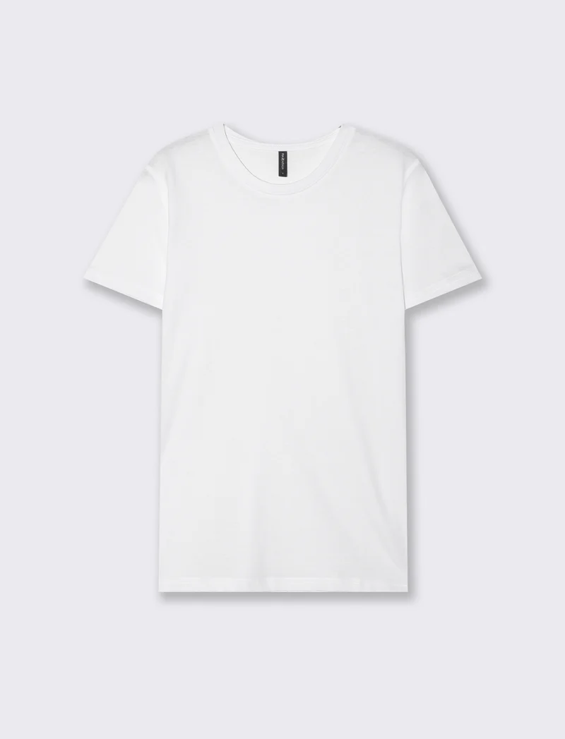 T-Shirt Basic in Cotone - Bianco