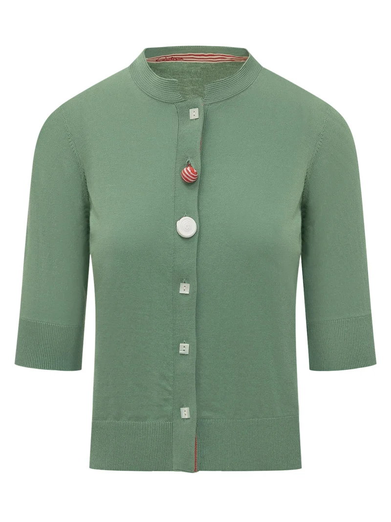 Cardigan in Maglia con Passamaneria