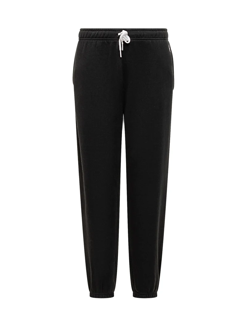Pantaloni Jogger Neri In Cotone Polo Ralph Lauren