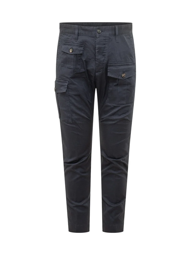 Pantalone Cargo con Tasche e Bottoni