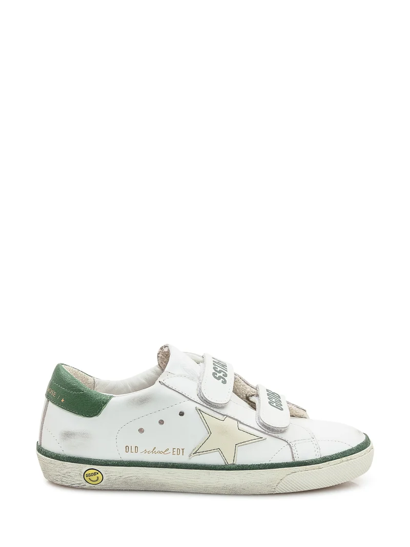 Golden Goose Kids Sneaker Old School con Dettagli Verdi