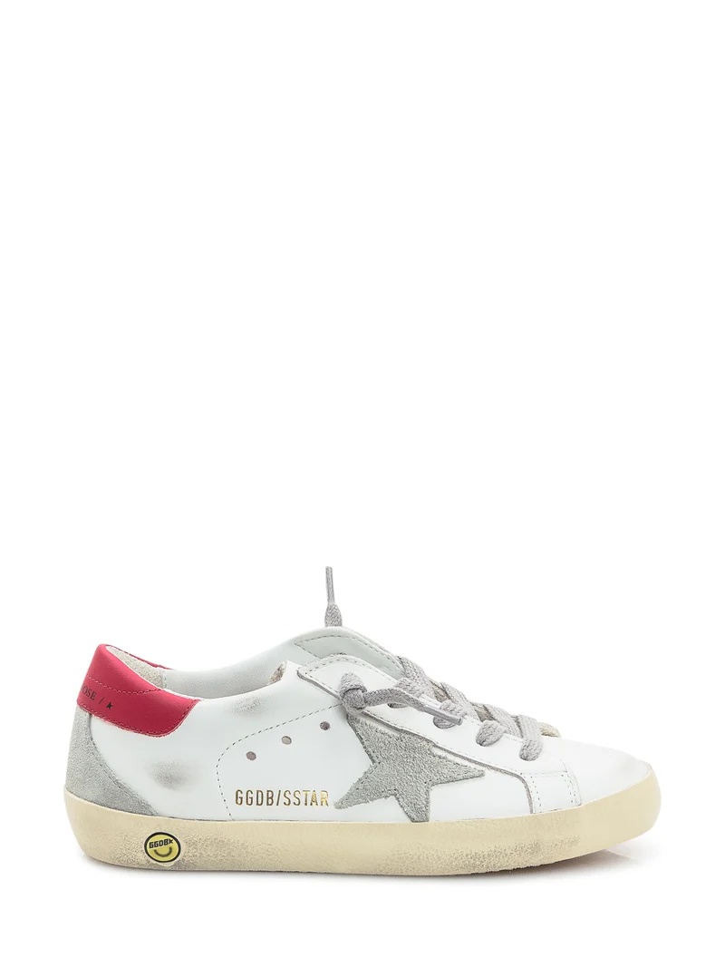 Golden Goose Kids Sneaker Superstar Bianca con Stella Grigia