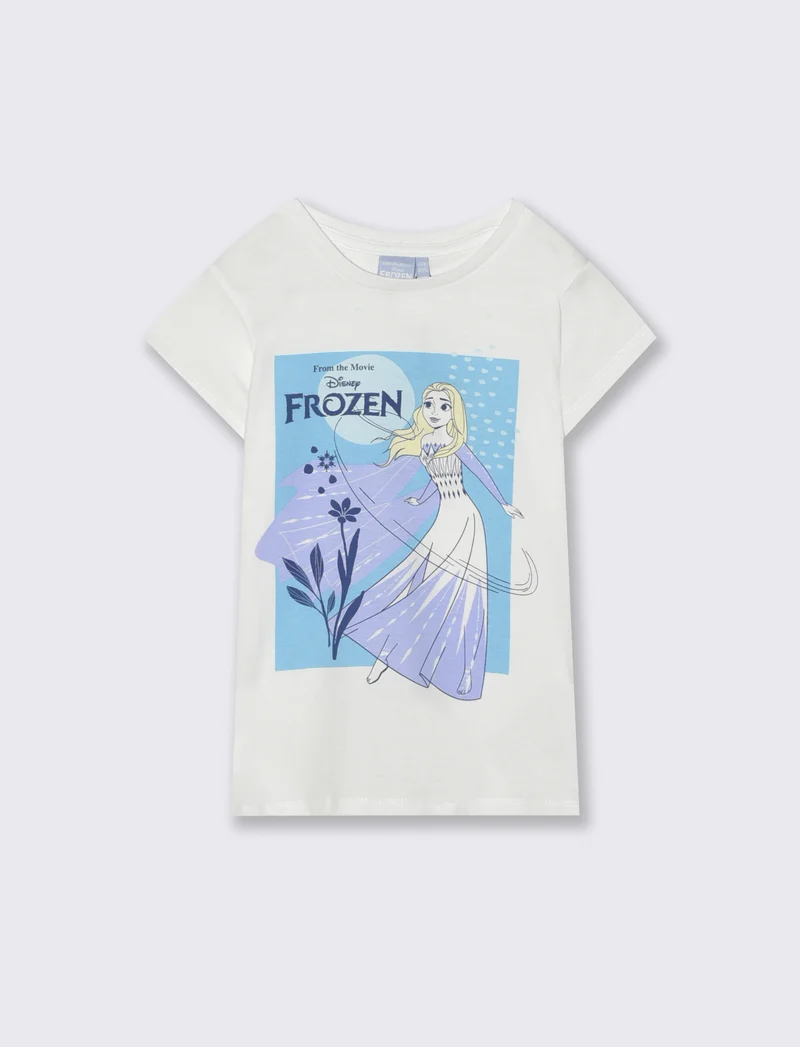 T-shirt Disney Frozen mezza manica cotone - var 2
