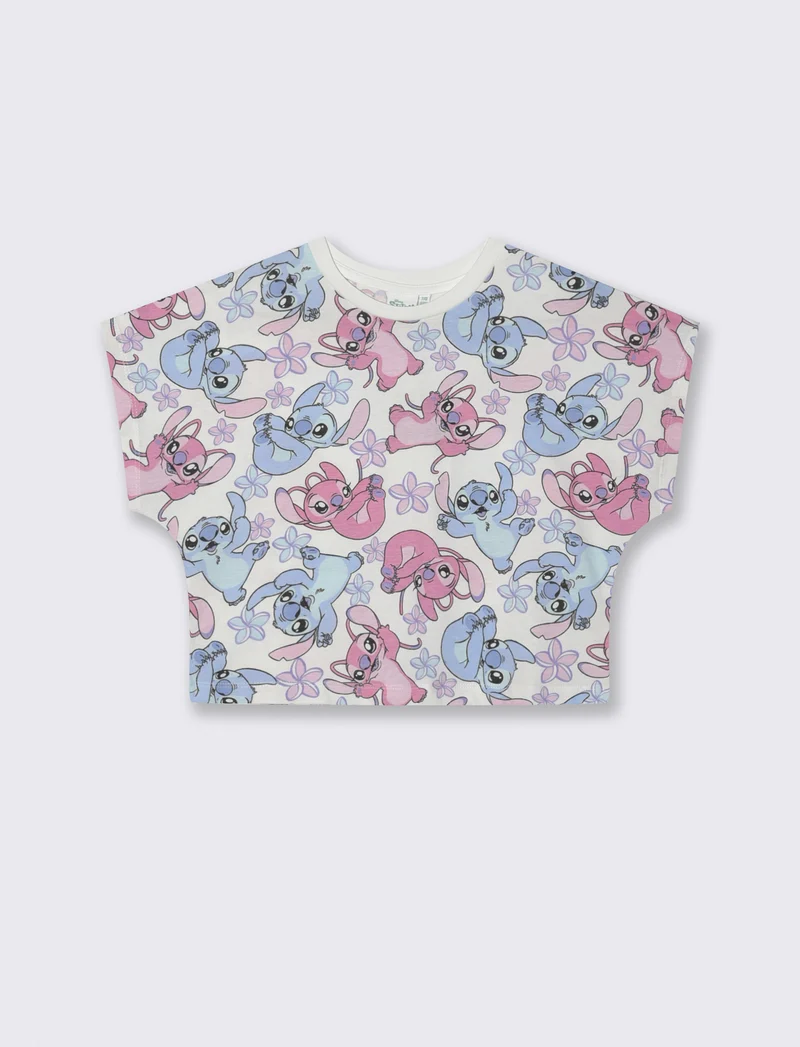 T-shirt mezza manica Disney Stitch per bambina - Fantasia