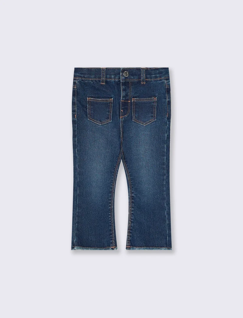 Jeans a Zampa per uno Stile Trendy - DENIM SCURO