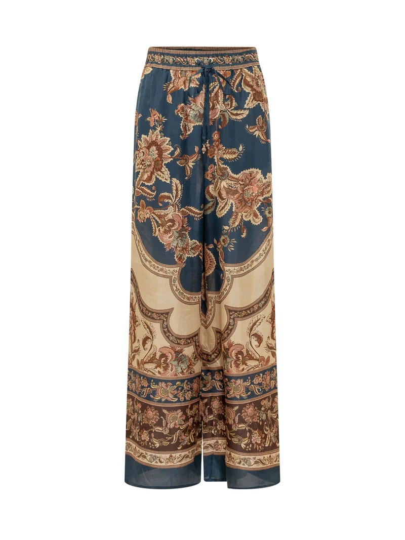 Aster Pantaloni Relaxed con Stampa Floreale
