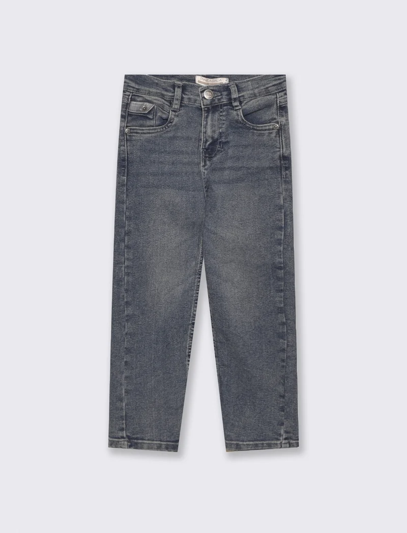 Jeans regular fit in cotone versatili - Denim