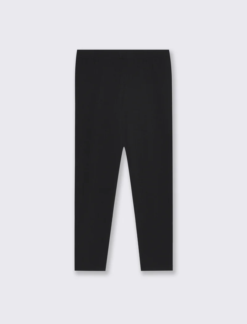 Leggings basico elasticizzato per bambina - Nero