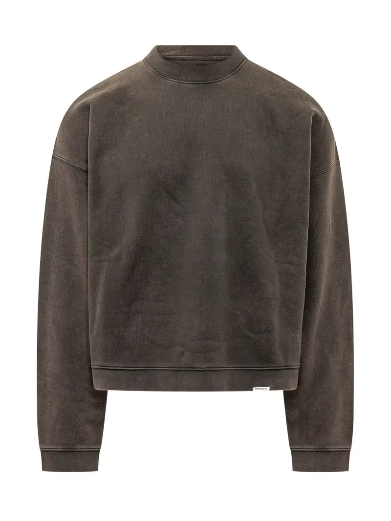 Felpa Oversize con Girocollo