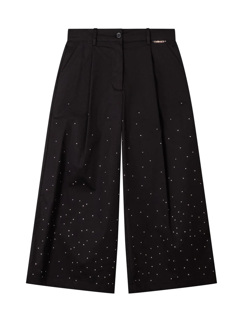 Pantaloni Ampi con Applicazioni