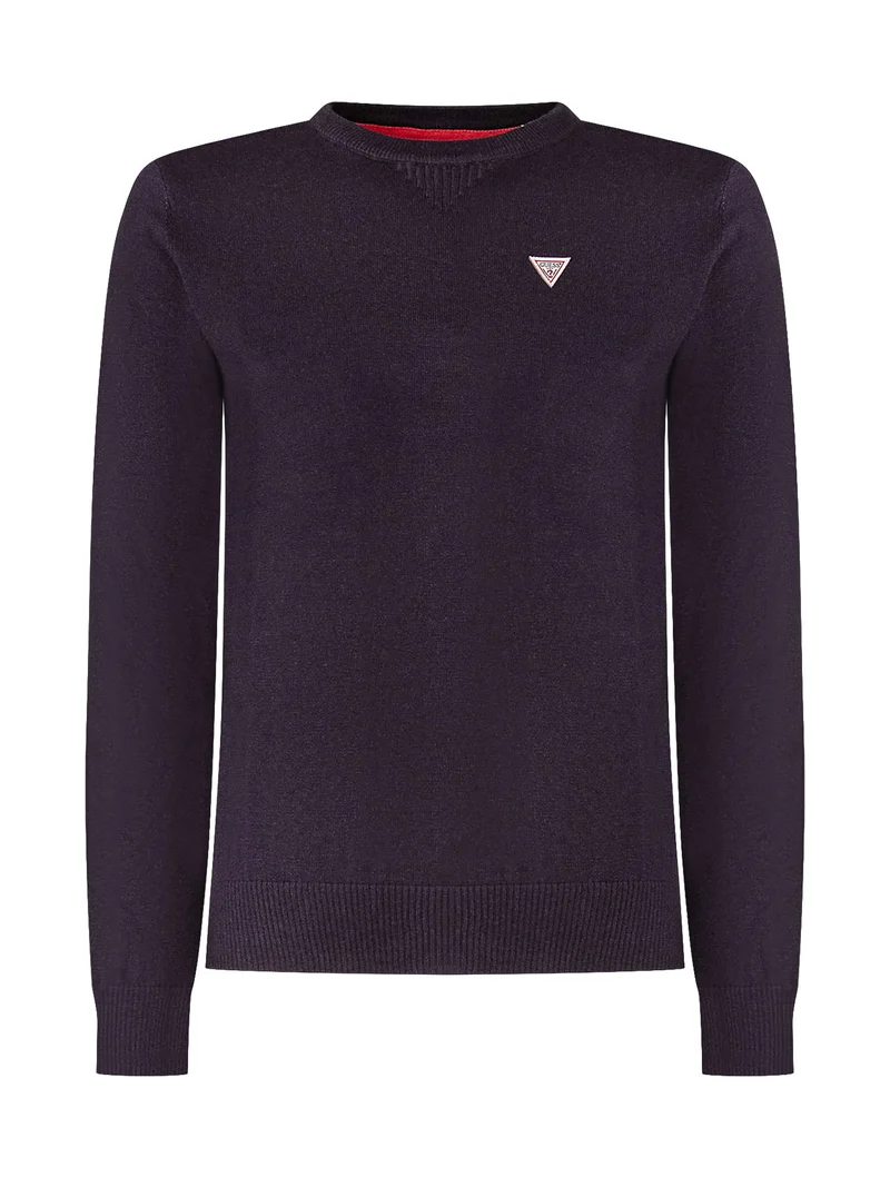 Maglia a Maniche Lunghe con Girocollo