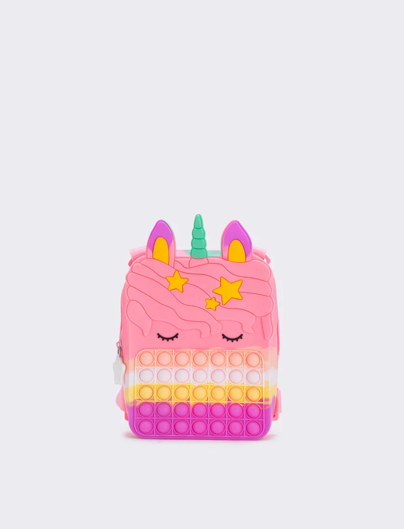 Zaino pop it unicorno - Rosa