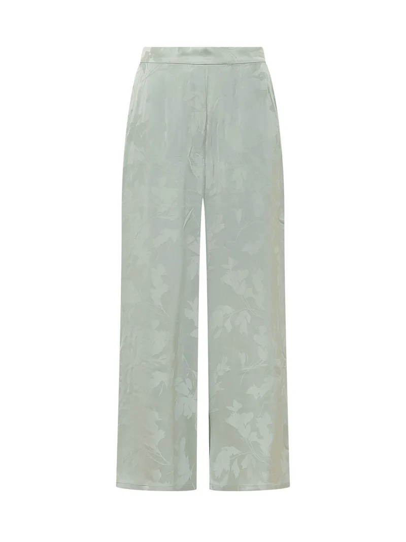 Pantalone con Vita Elasticizzata e Motivo