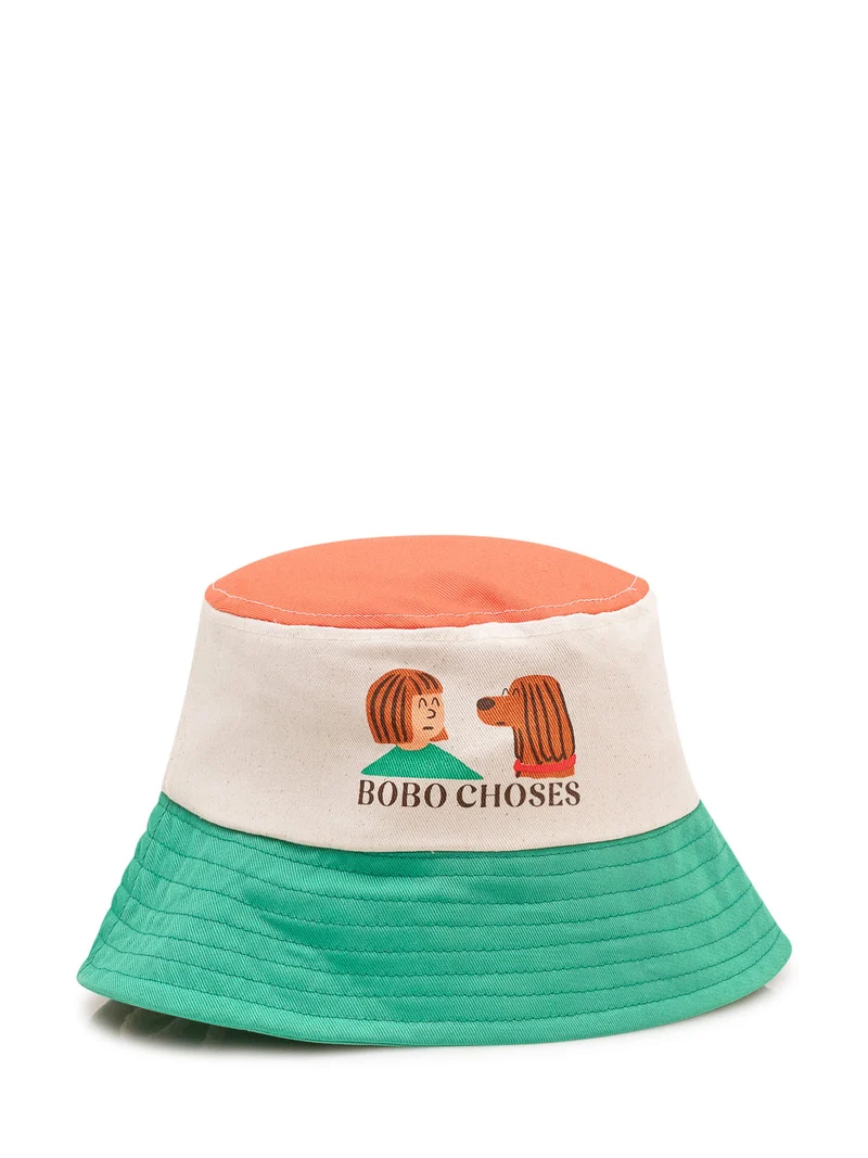 Cappello Bucket con Stampa Grafica