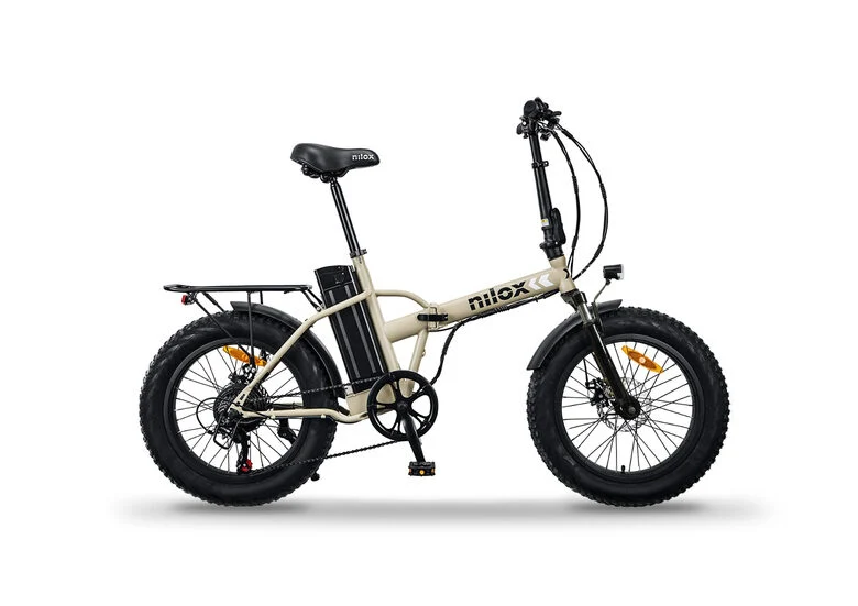 Nilox E-Bike X8 SE Bici Elettrica Pedalata Assistita Pieghevole Gomme 20" Fat, Doppio Freno a Disco