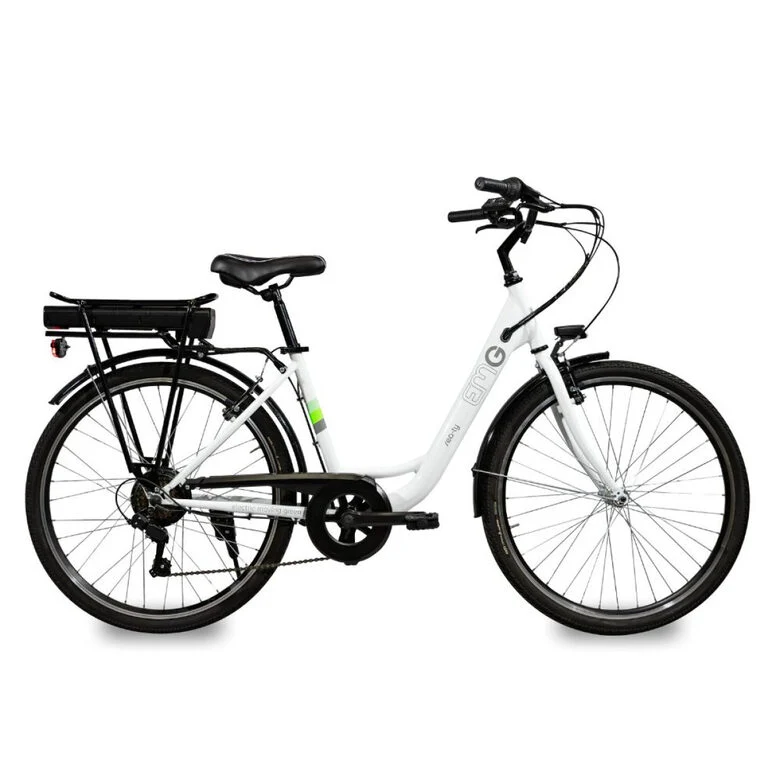 EMG Sea-TY 26CST01 E-BIKE Bianca ruote 26"", Batt. 36V 12.8ah, motore 250W, autonom. 50/60km