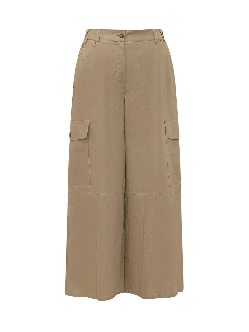 Pantaloni con Tasche e Gamba Ampia