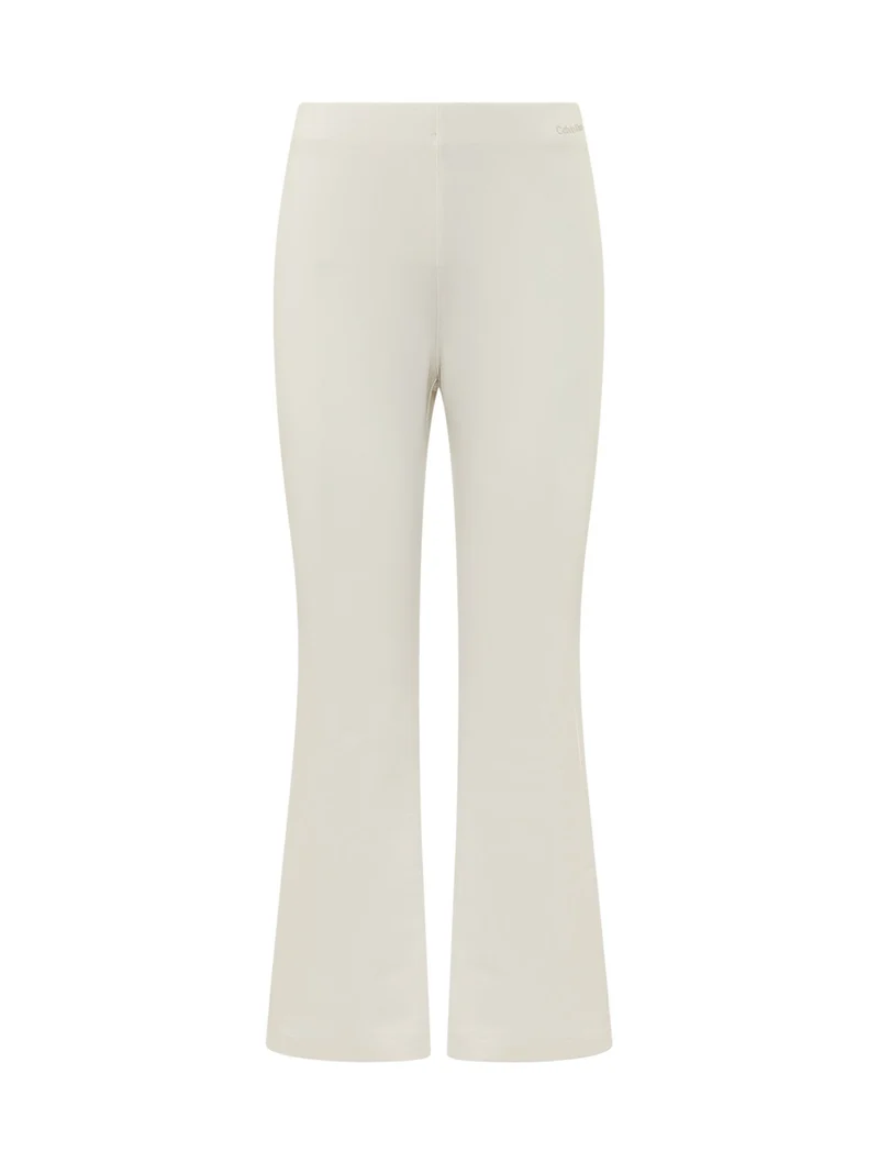 Pantaloni a Gamba Svasata con Vita Elasticizzata