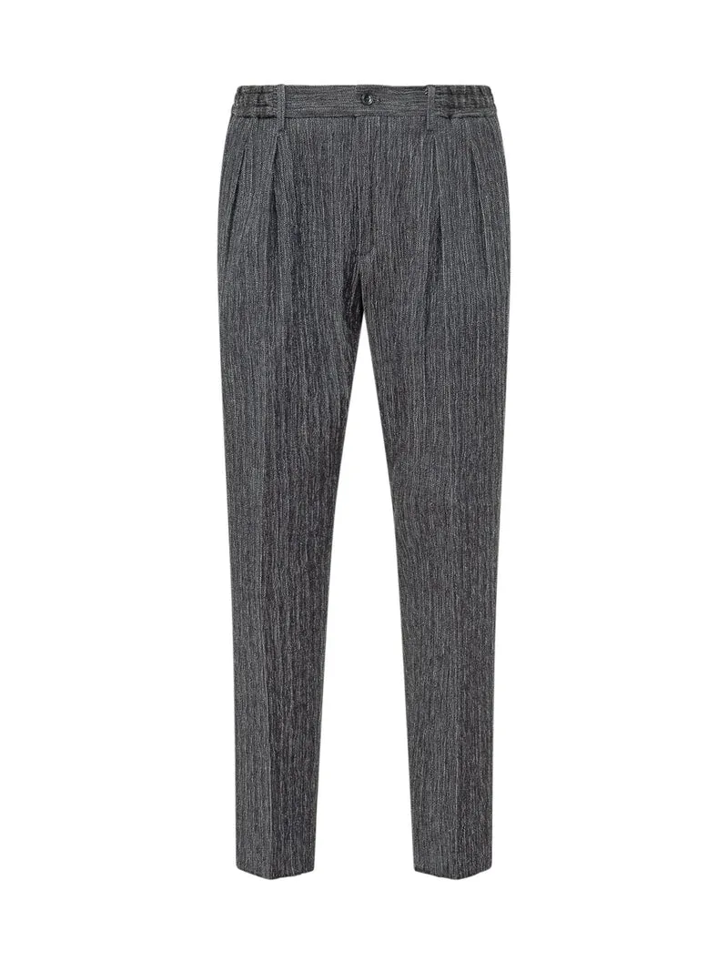 Pantaloni con Pinces e Gamba Dritta
