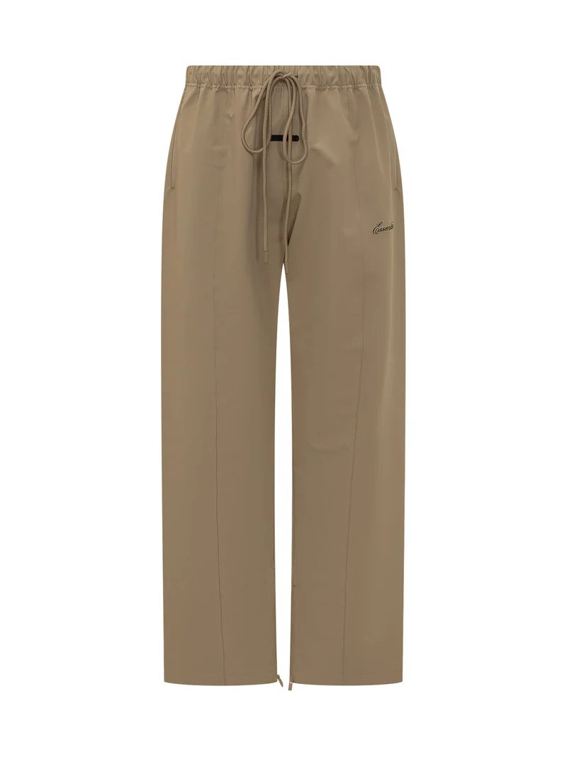 Pantaloni con Coulisse e Logo Frontale
