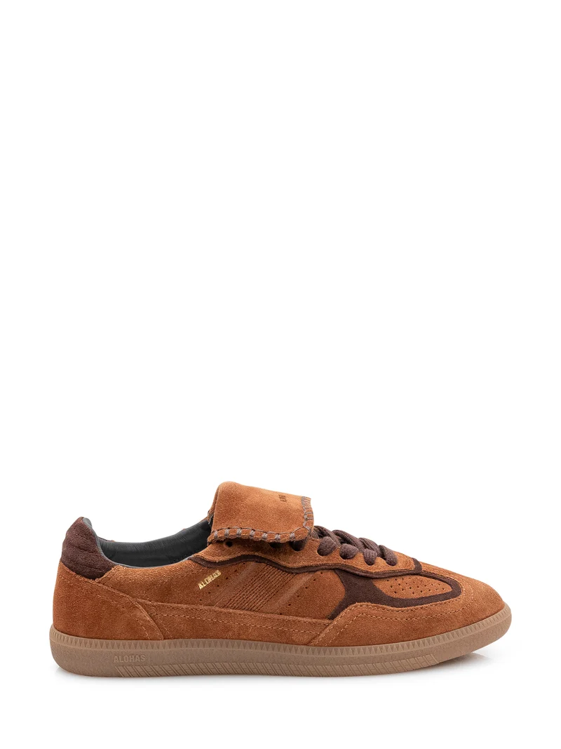 Sneakers TB304 con Lacci e Inserti in Suede