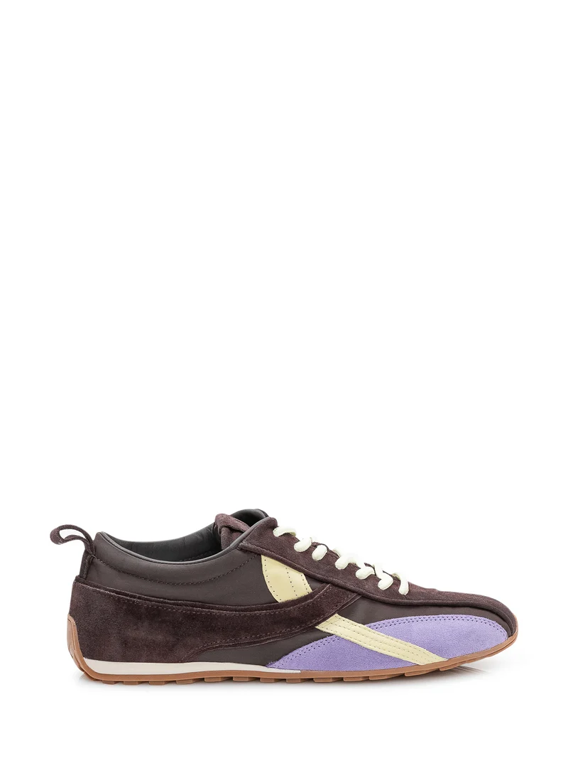 Sneakers TB304 con Lacci e Inserti in Suede