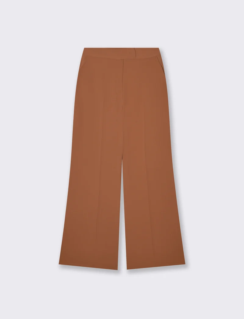 Pantalone Linea Dritta Elegante - Cacao