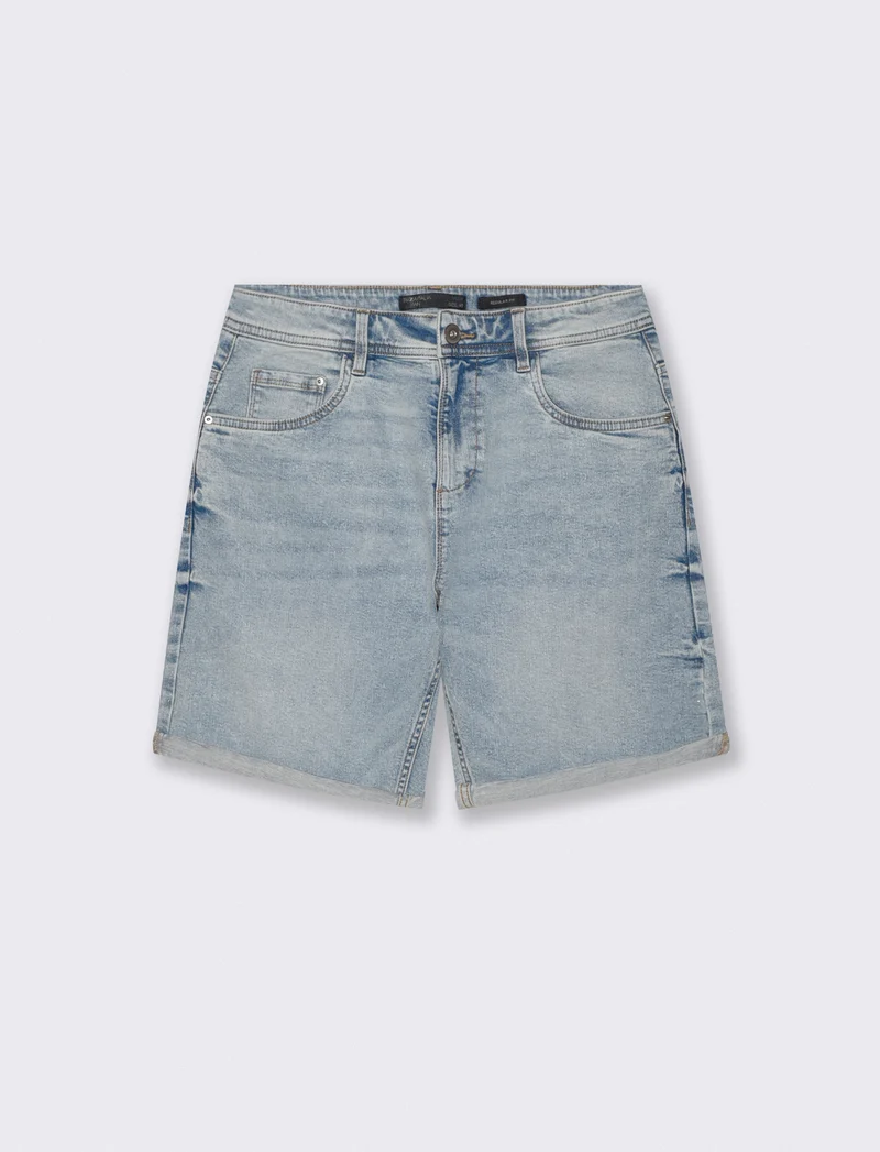 Bermuda Jeans Regular Fit in 5 Colori - Denim chiaro