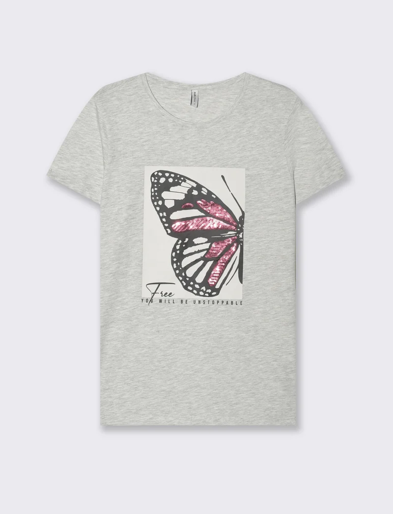 T-shirt mezza manica con stampe - var 3