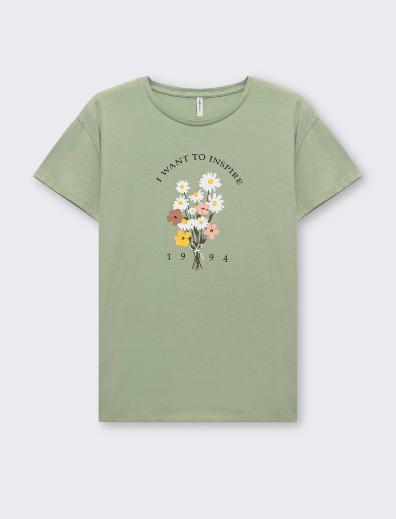 T-shirt mezza manica con stampe - Var 4