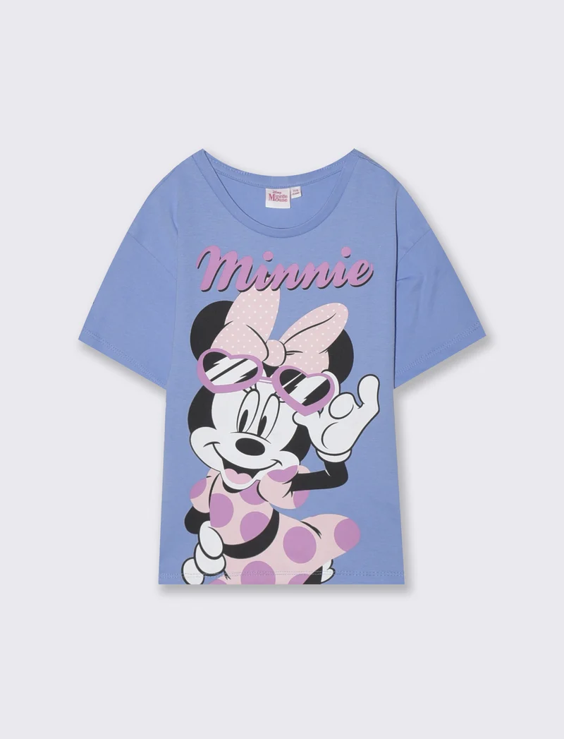 T-shirt Disney Minnie e Friends in cotone - Azzurro