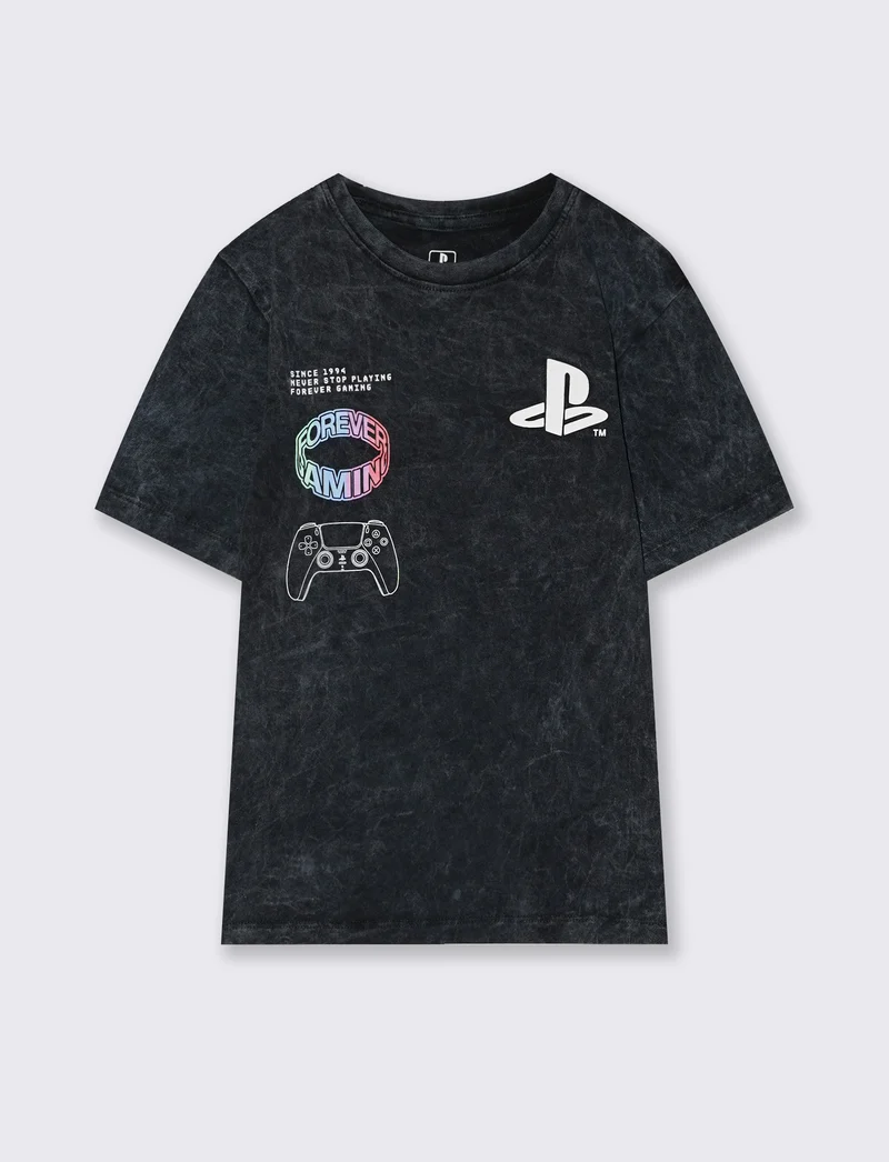 T-Shirt ufficiale di Playstation - Nero
