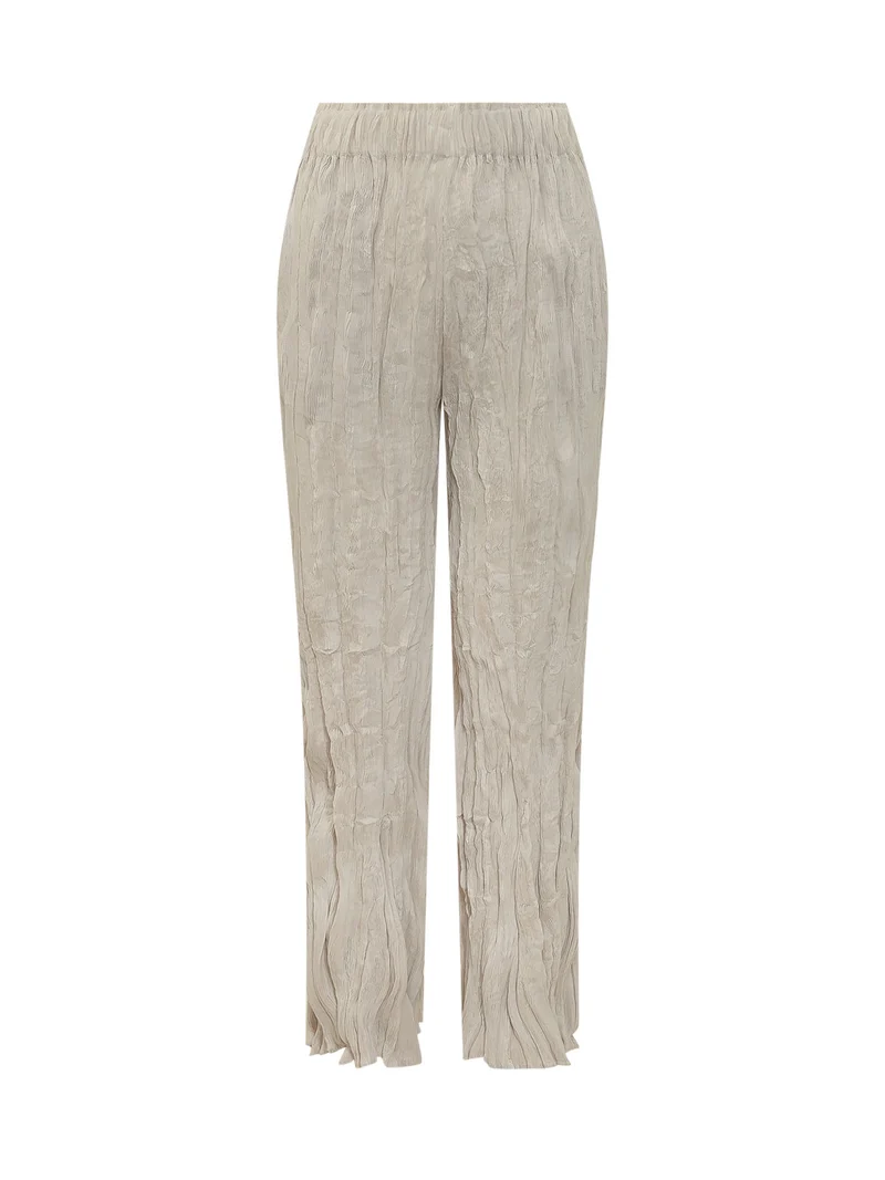 Pantalone con Vita Elasticizzata e Gamba Dritta