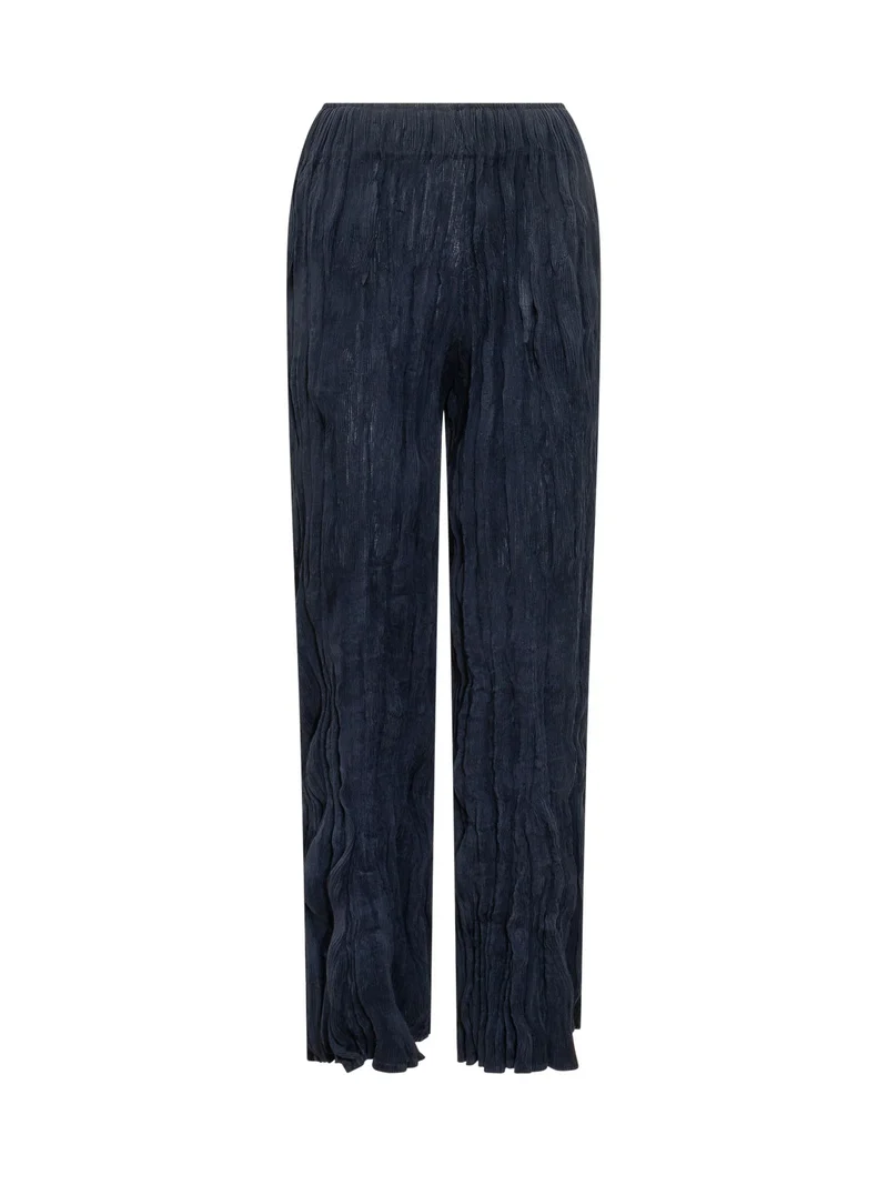 Pantalone con Vita Elasticizzata e Gamba Dritta