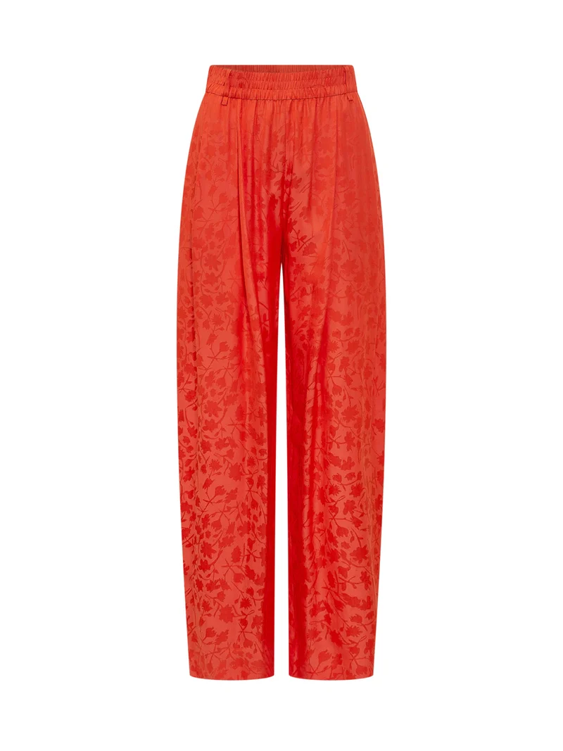 Pantalone a Gamba Ampia con Stampa