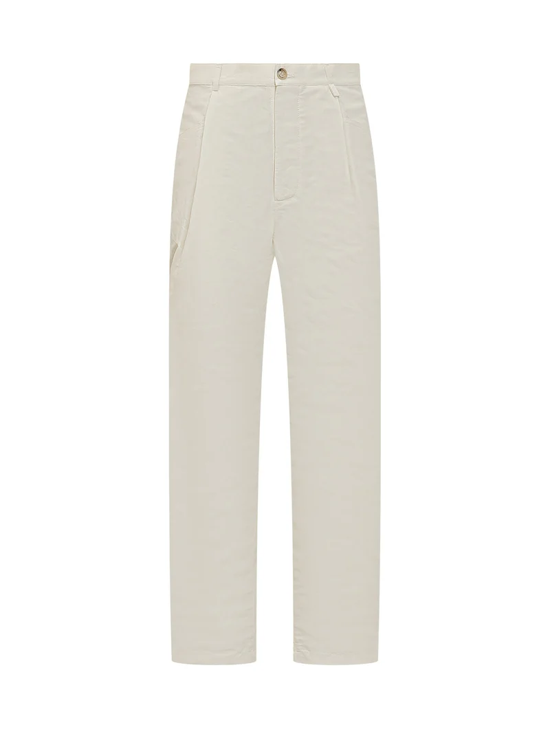 Pantalone con Chiusura Frontale e Tasche