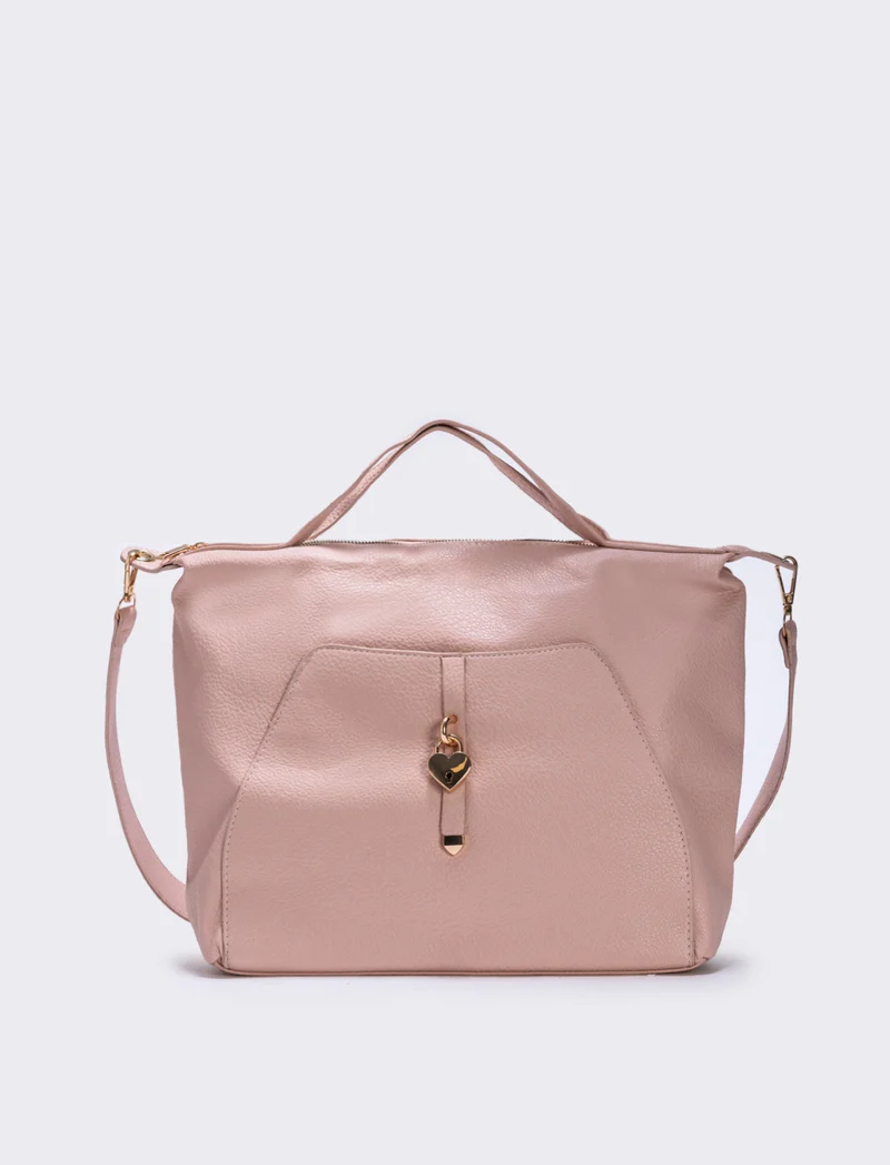 Borsa catenaccio a cuore - Rosa
