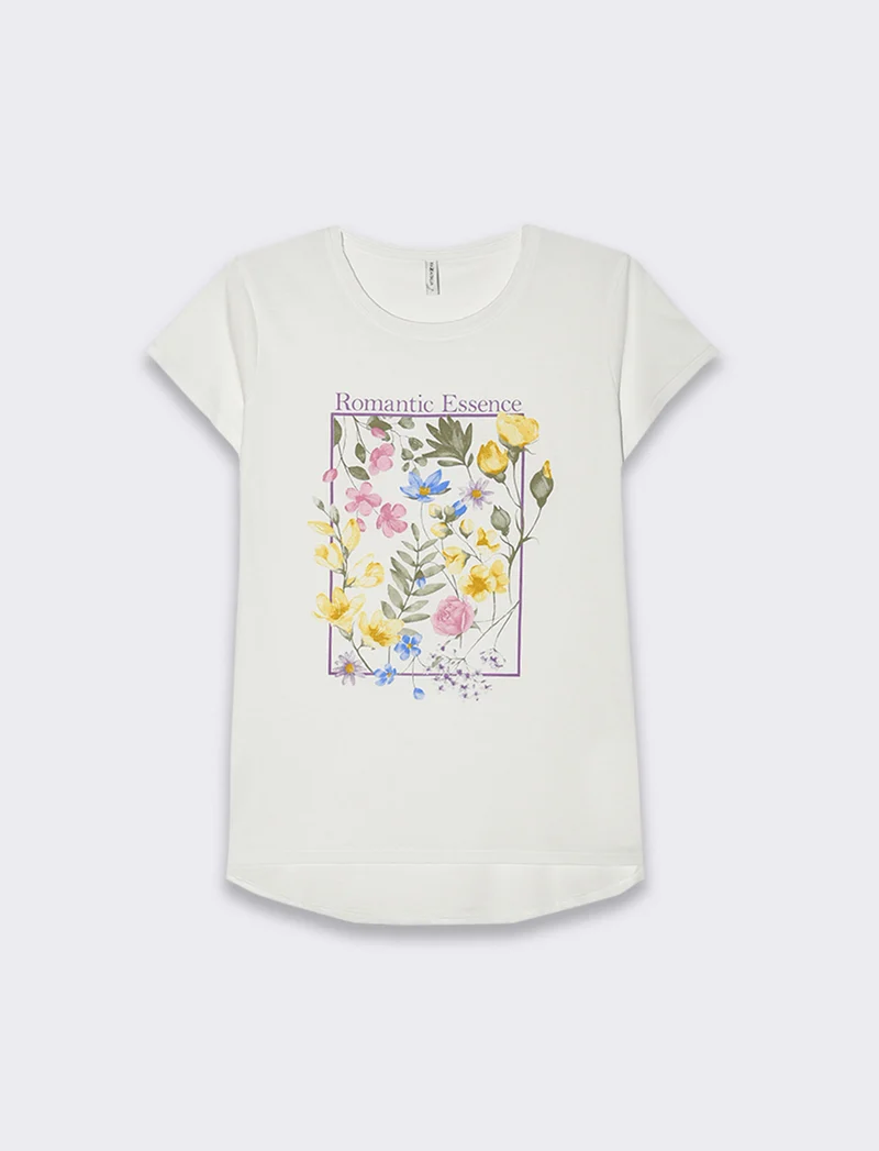 T-shirt floreale per donne eleganti - var 1
