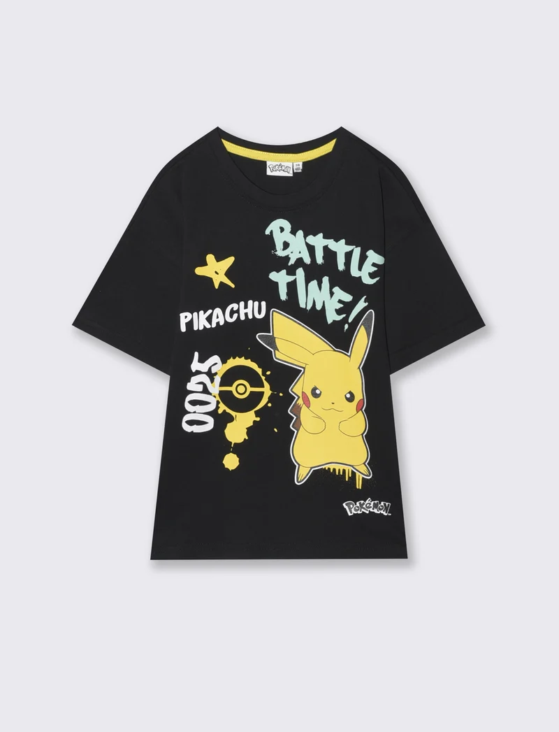 T-shirt Pokemon: divertimento per i giovani - Nero