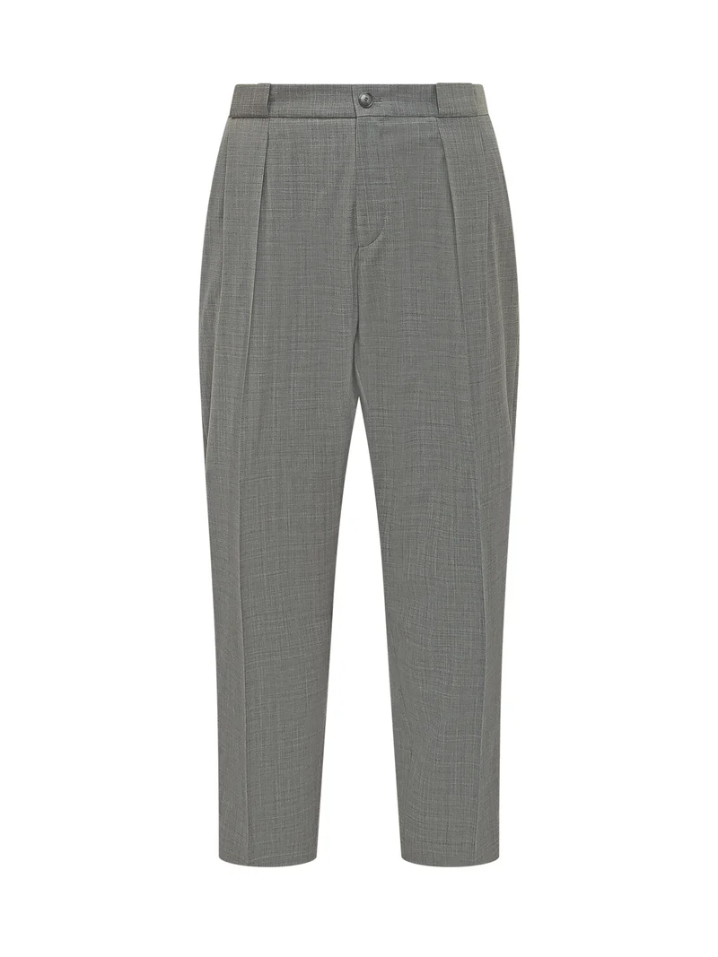 Pantaloni con Pinces e Chiusura Frontale