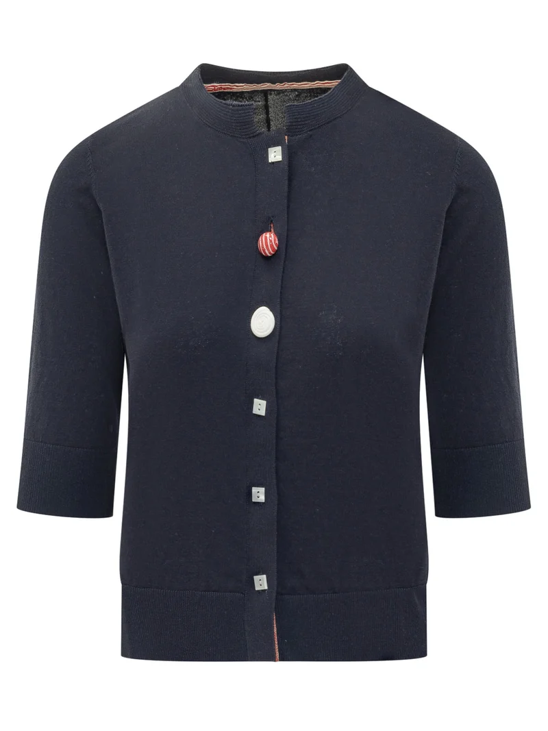 Cardigan in Maglia con Passamaneria
