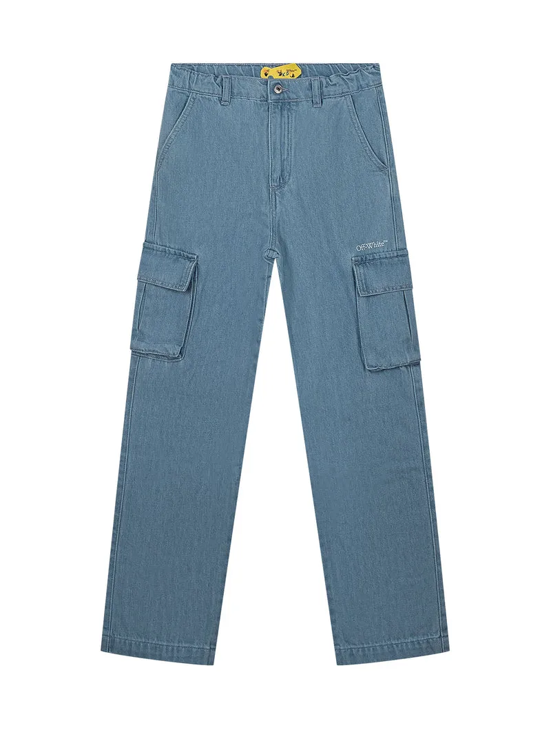 Pantaloni Cargo Denim Diag