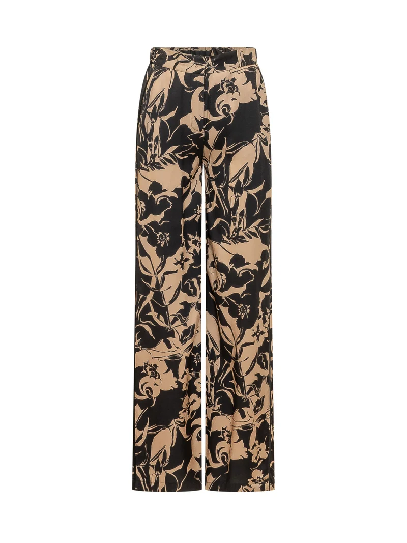 Pantalone ampio fantasia floreale
