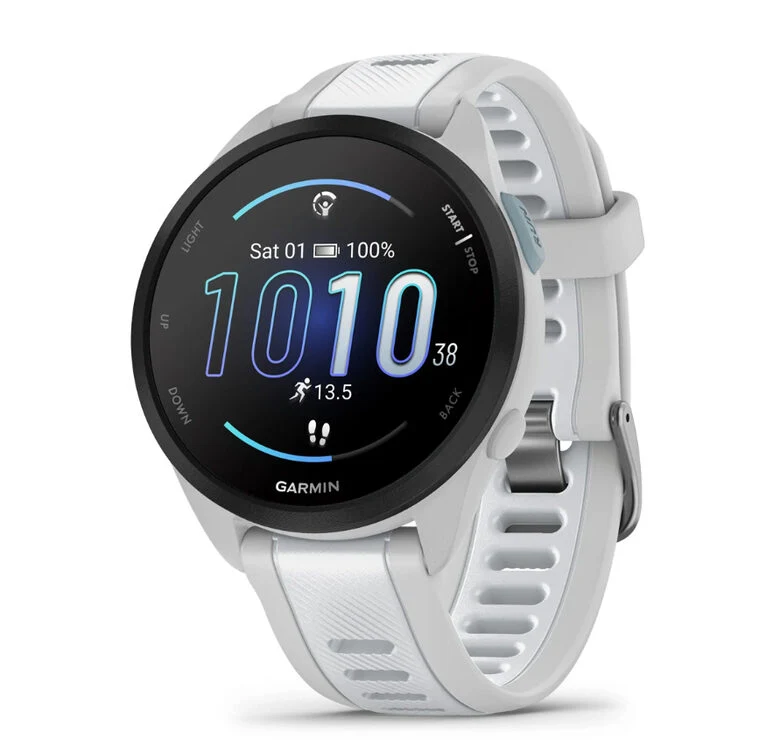 Garmin Forerunner 165 3,05 cm (1.2") AMOLED 43 mm Digitale 390 x 390 Pixel Touch screen Grigio GPS (satellitare)
