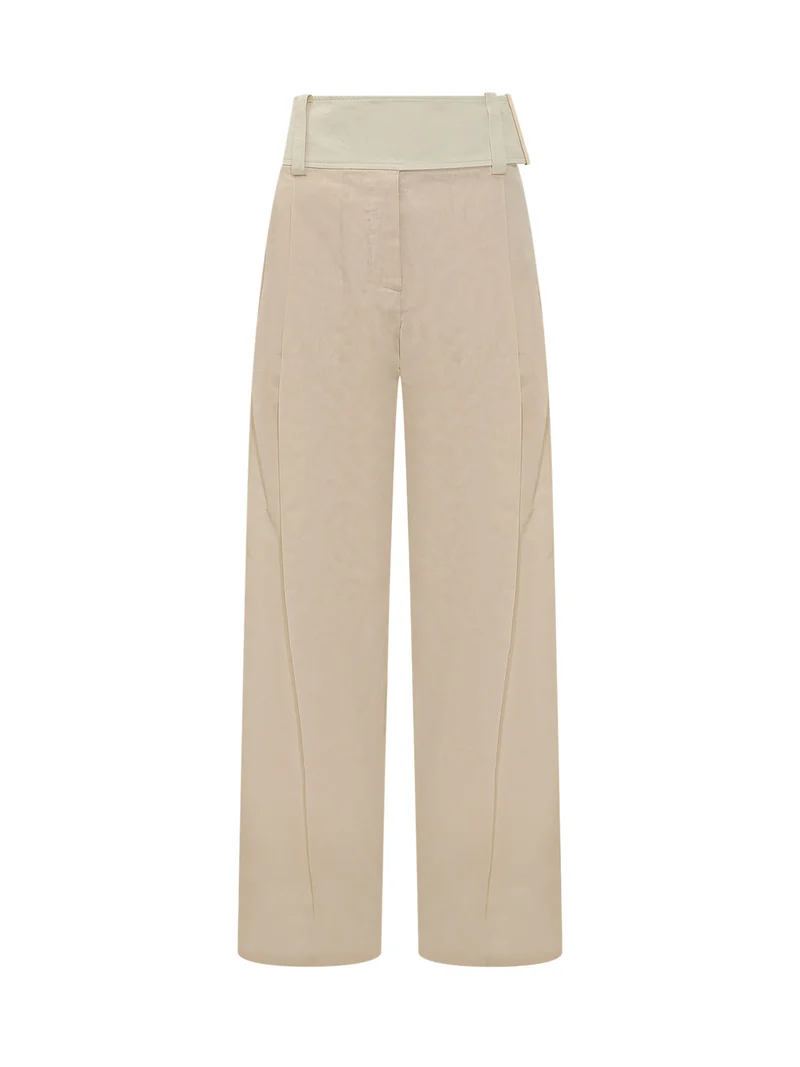 Pantalone a Gamba Dritta con Pinces