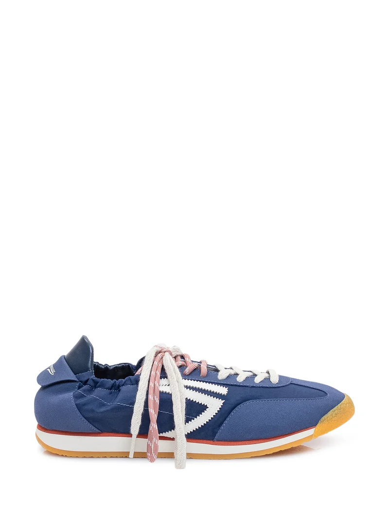 Sneakers Basse con Lacci e Logo Laterale