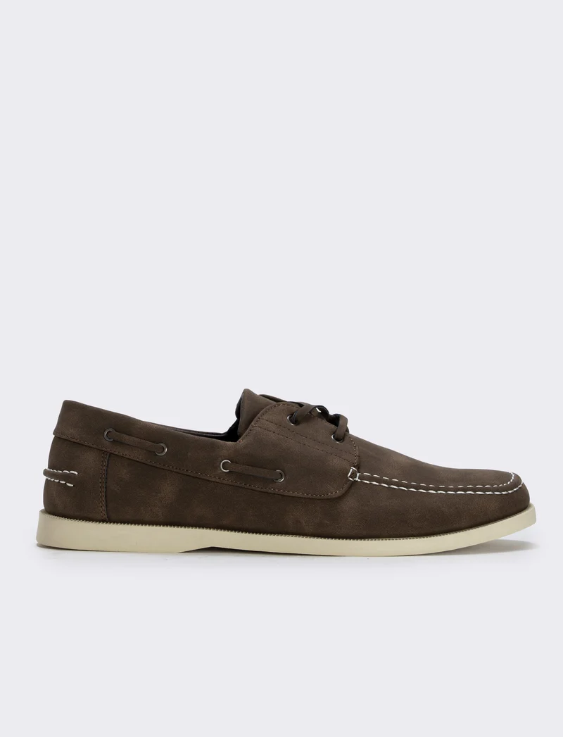 Scarpa da Barca Uomo in Poliuretano - Testa di moro